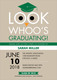 Green Owl Graduation Invitations Image 4 of 5